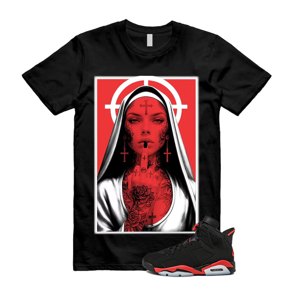 6 Infrared Salesman Black Red  Shirt To Match Nun T-Shirt, Match Sneaker Tee 2026