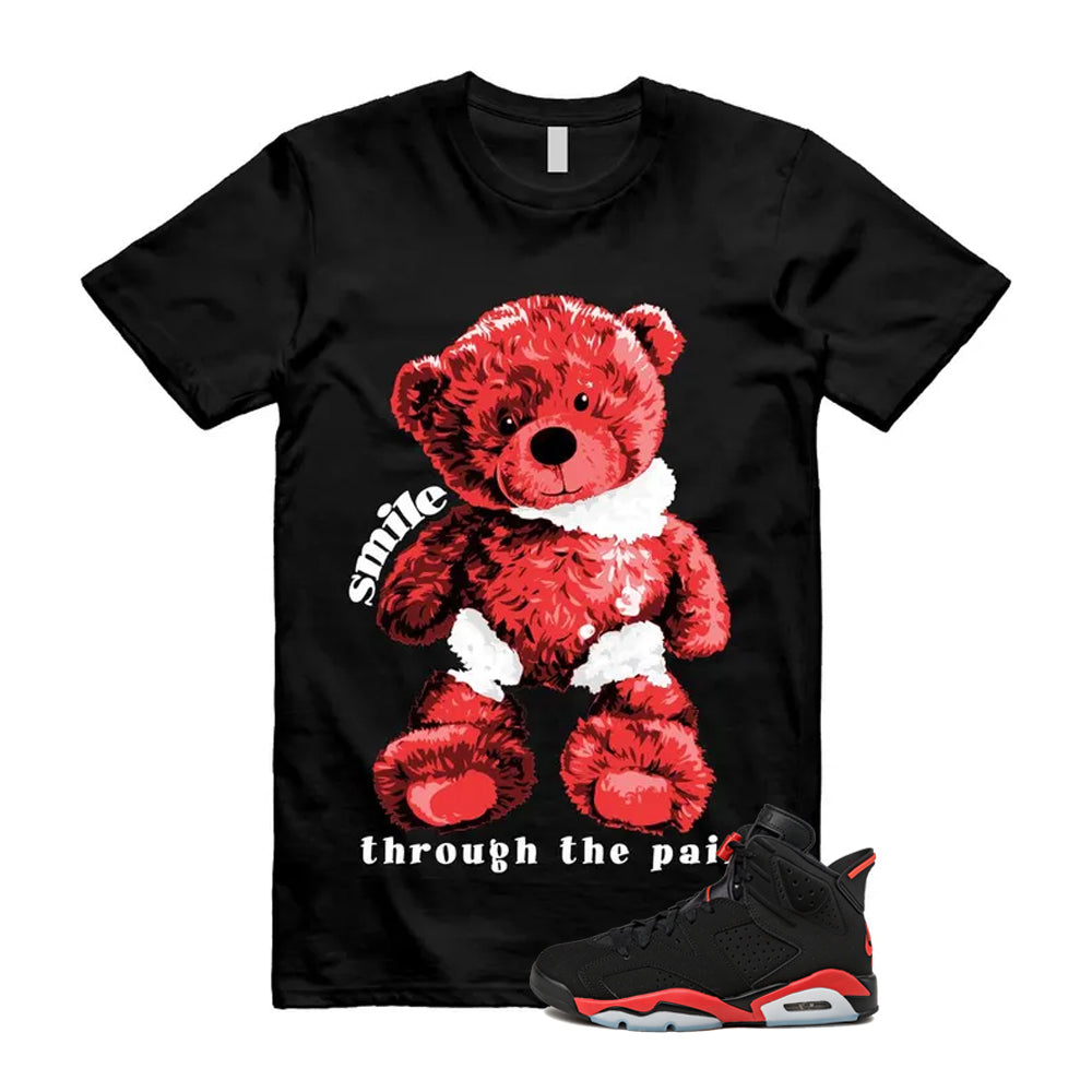 6 Infrared Salesman Black Red  Shirt To Match Smile Through The Pain T-Shirt, Match Sneaker Tee 2026