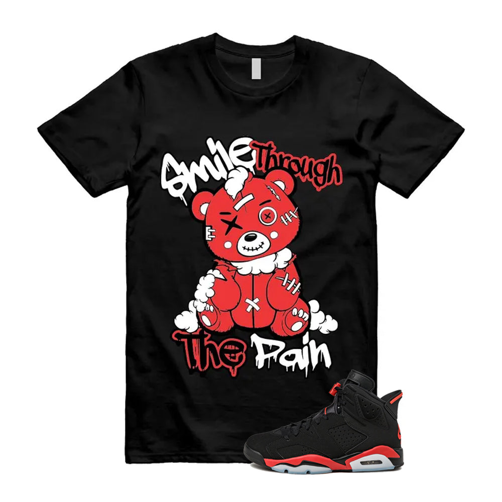 6 Infrared Salesman Black Red  Shirt To Match Smile Through The Pain T-Shirt, Match Sneaker Tee 2026