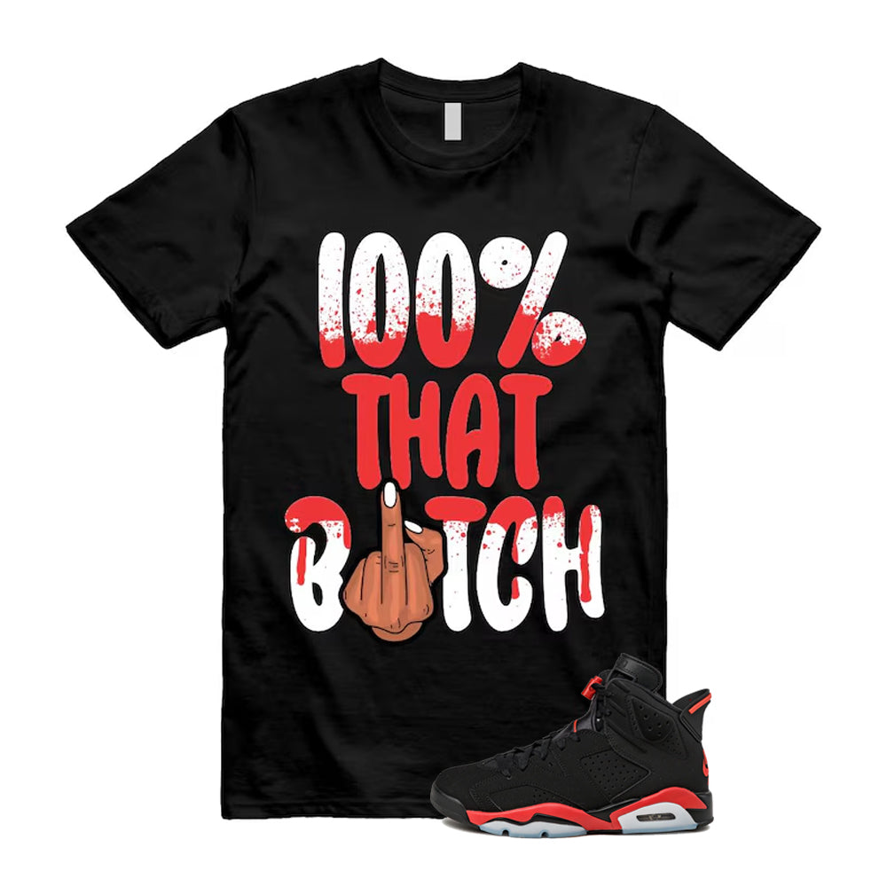6 Infrared Salesman Black Red  Shirt To Match 100 T-Shirt, Match Sneaker Tee 2026