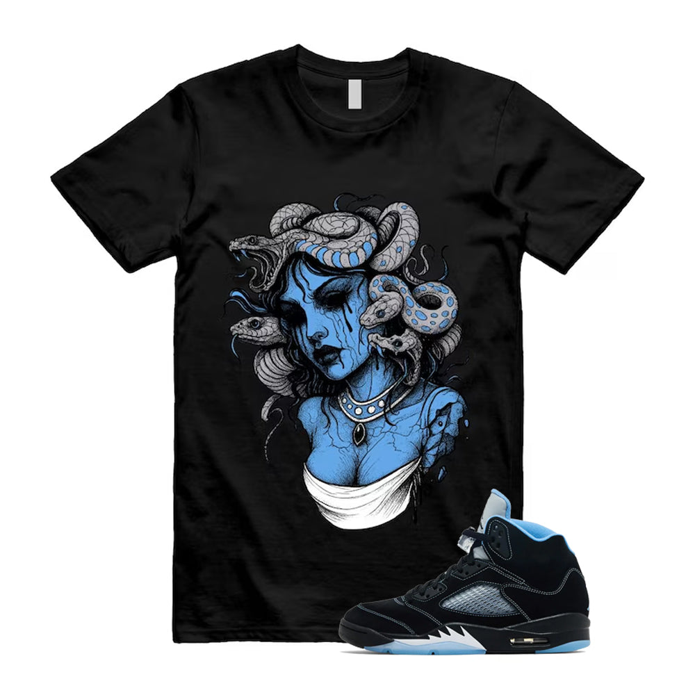 5 Black University Blue White 2026 Shirt To Match Snakes T-Shirt, Match Sneaker Tee