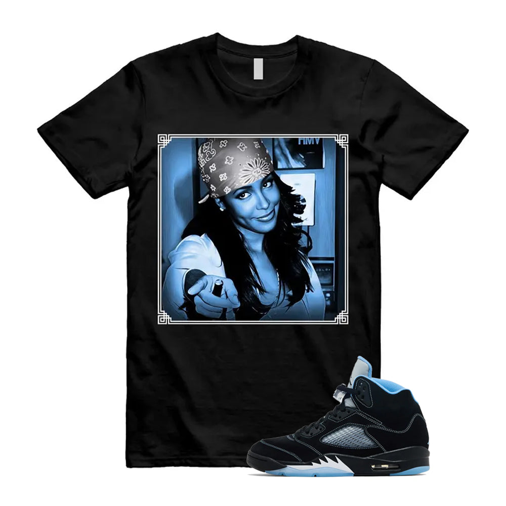 5 Black University Blue White 2026 Shirt To Match Liyah T-Shirt, Match Sneaker Tee
