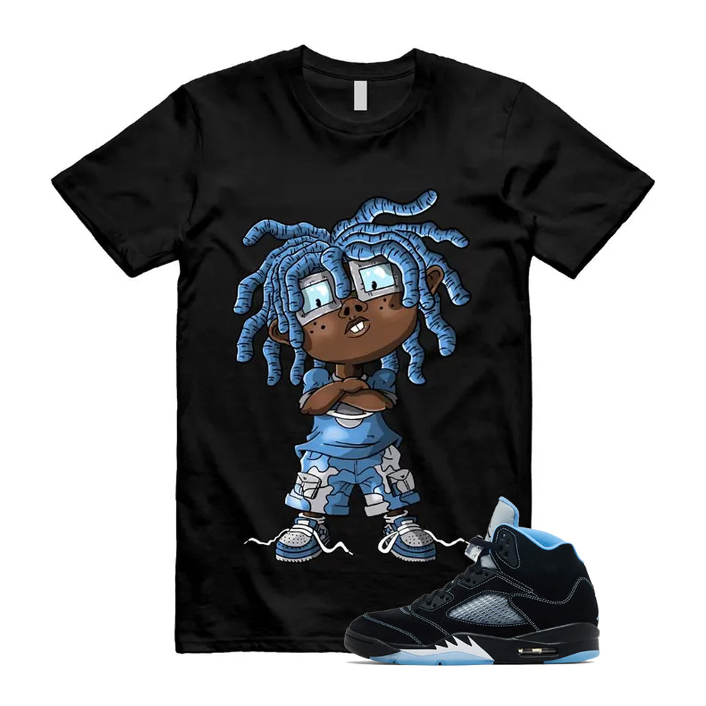 5 Black University Blue White 2026 Shirt To Match Chongo T-Shirt, Match Sneaker Tee