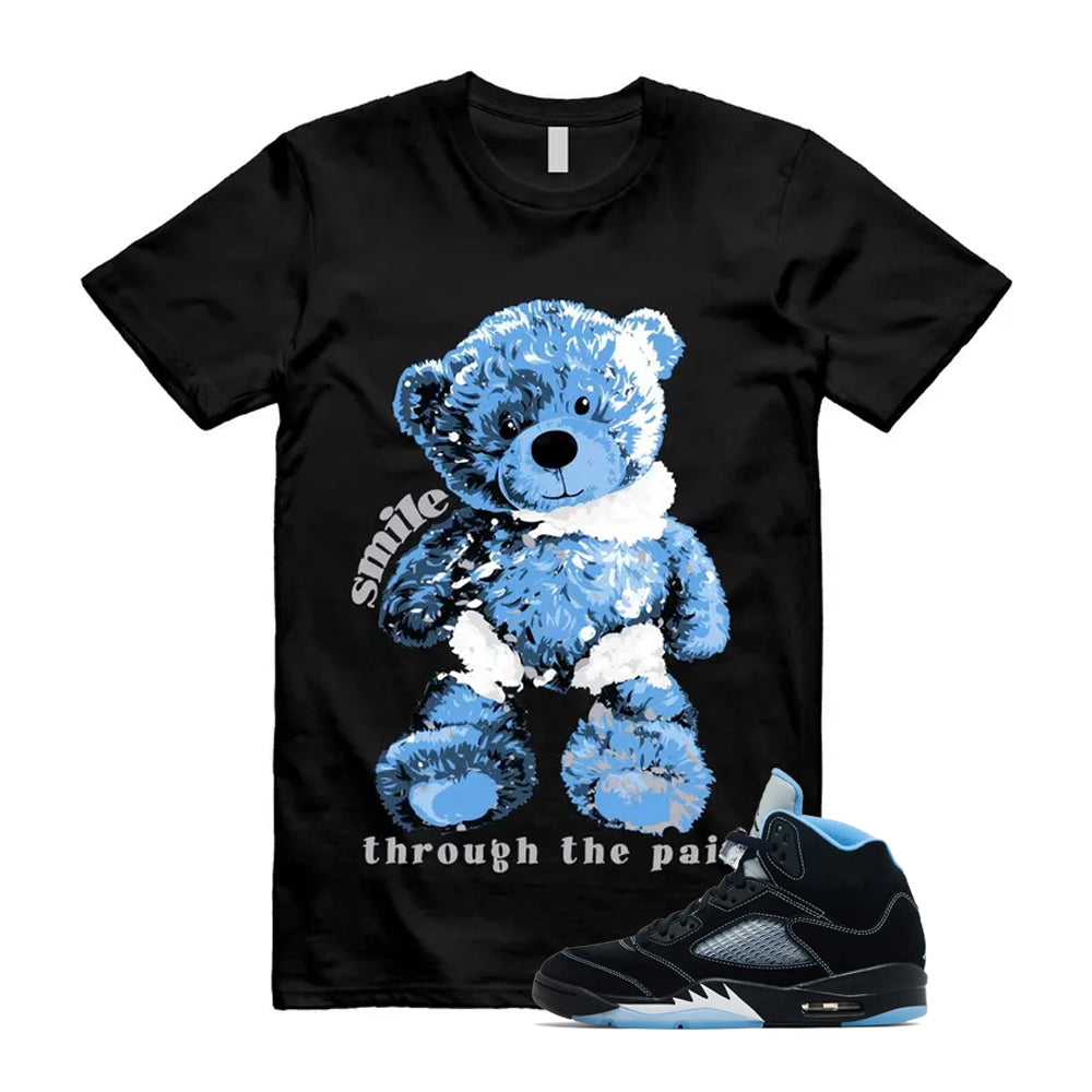 5 Black University Blue White 2026 Shirt To Match Smile Through The Pain T-Shirt, Match Sneaker Tee