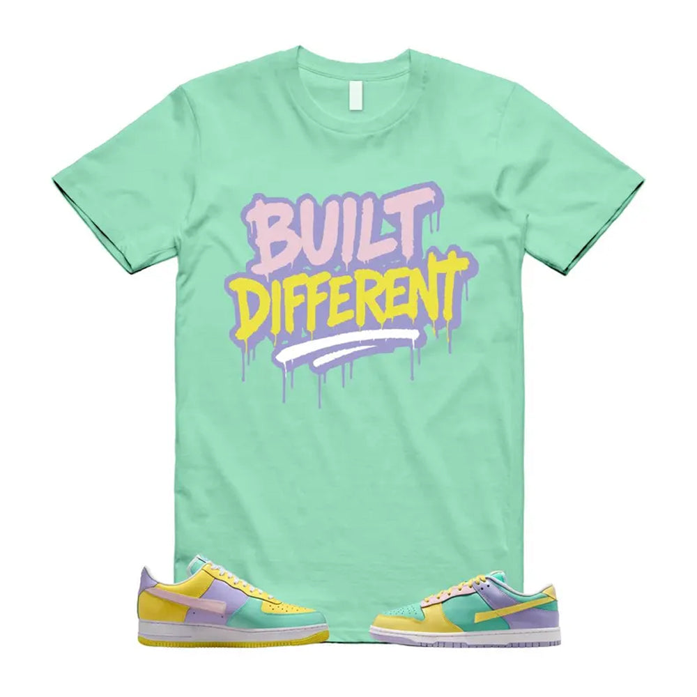 Dunk Easter Air Force 1 Emerald Rise Yellow Pulse Hydrangeas White Pink Foam 2026 Shirt To Match Built Different T-Shirt, Match Sneaker Tee