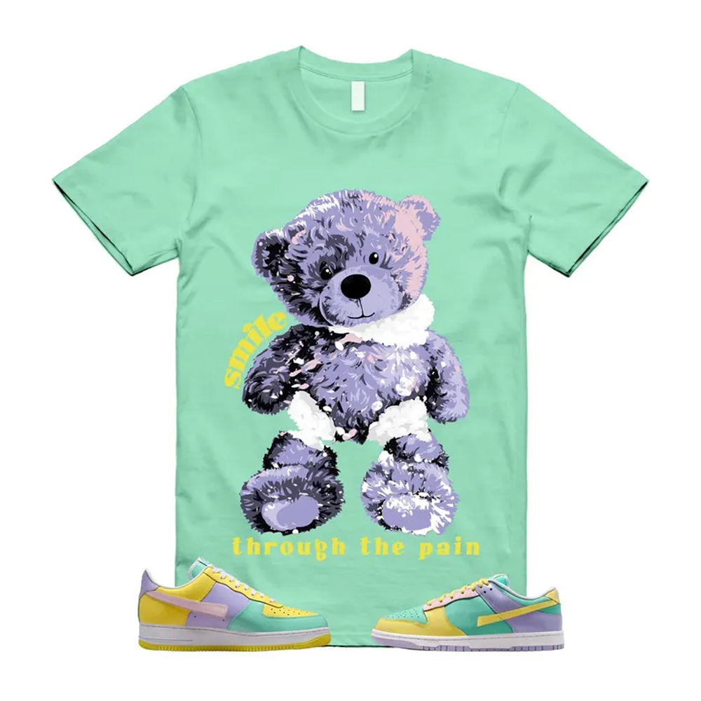 Dunk Easter Air Force 1 Emerald Rise Yellow Pulse Hydrangeas White Pink Foam 2026 Shirt To Match Smile Through The Pain T-Shirt, Match Sneaker Tee