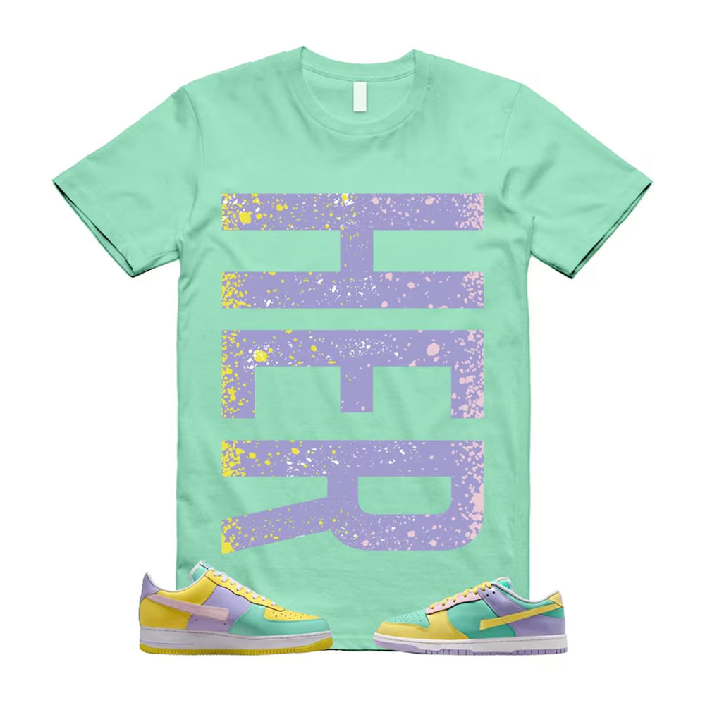 Dunk Easter Air Force 1 Emerald Rise Yellow Pulse Hydrangeas White Pink Foam 2026 Shirt To Match Her T-Shirt, Match Sneaker Tee