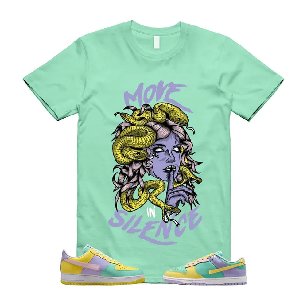 Dunk Easter Air Force 1 Emerald Rise Yellow Pulse Hydrangeas White Pink Foam 2026 Shirt To Match Move In Silence T-Shirt, Match Sneaker Tee