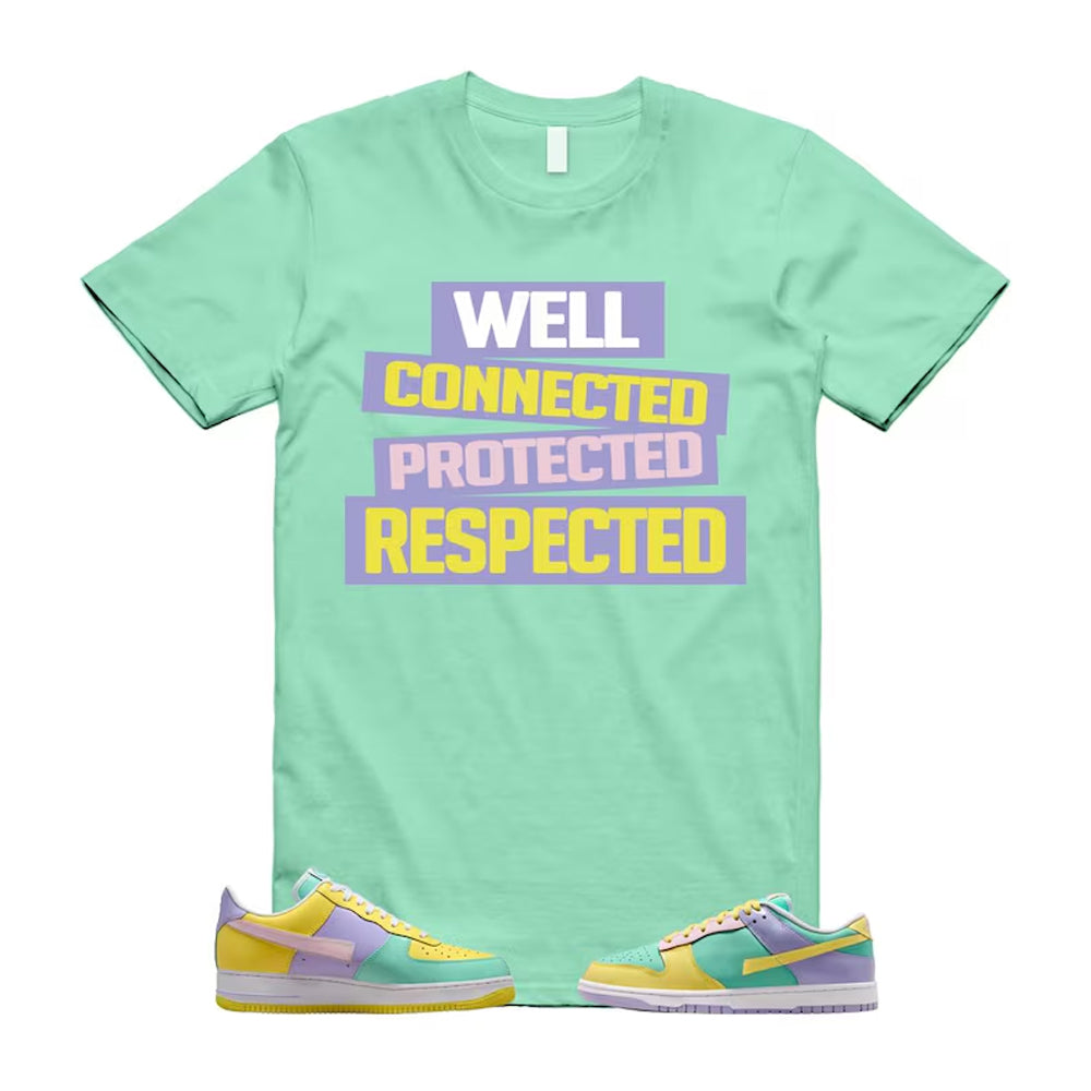 Dunk Easter Air Force 1 Emerald Rise Yellow Pulse Hydrangeas White Pink Foam 2026 Shirt To Match Well connected T-Shirt, Match Sneaker Tee