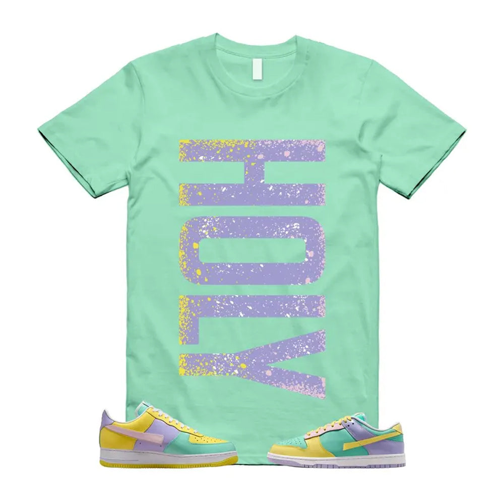 Dunk Easter Air Force 1 Emerald Rise Yellow Pulse Hydrangeas White Pink Foam 2026 Shirt To Match Holy T-Shirt, Match Sneaker Tee