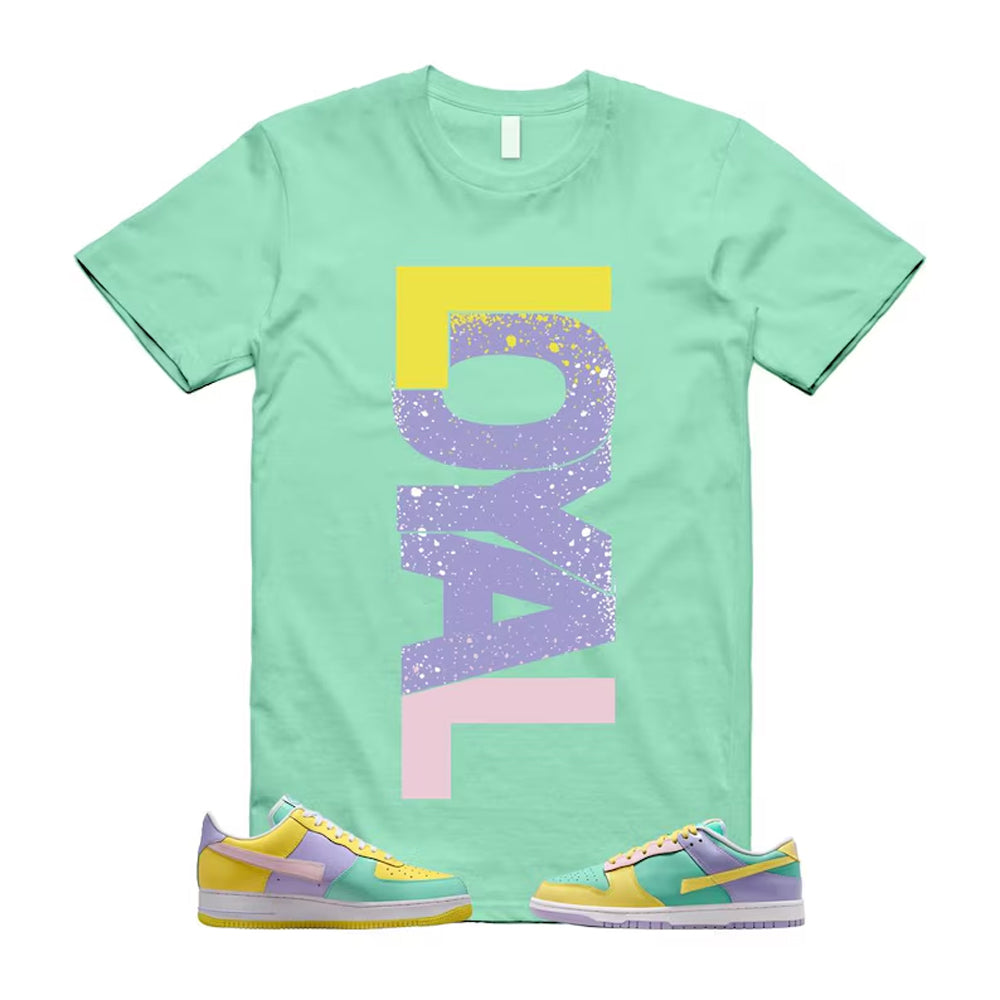 Dunk Easter Air Force 1 Emerald Rise Yellow Pulse Hydrangeas White Pink Foam 2026 Shirt To Match Loyal T-Shirt, Match Sneaker Tee