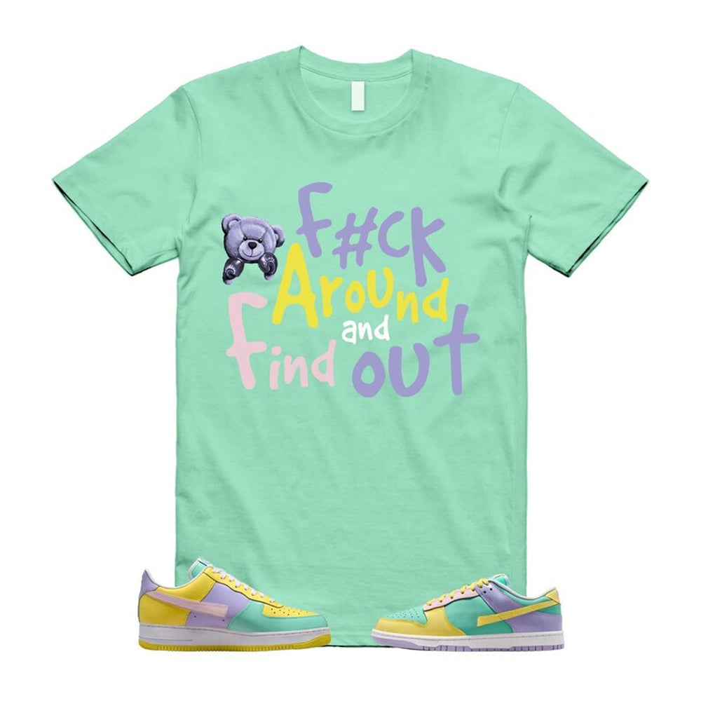 Dunk Easter Air Force 1 Emerald Rise Yellow Pulse Hydrangeas White Pink Foam 2026 Shirt To Match Fck T-Shirt, Match Sneaker Tee