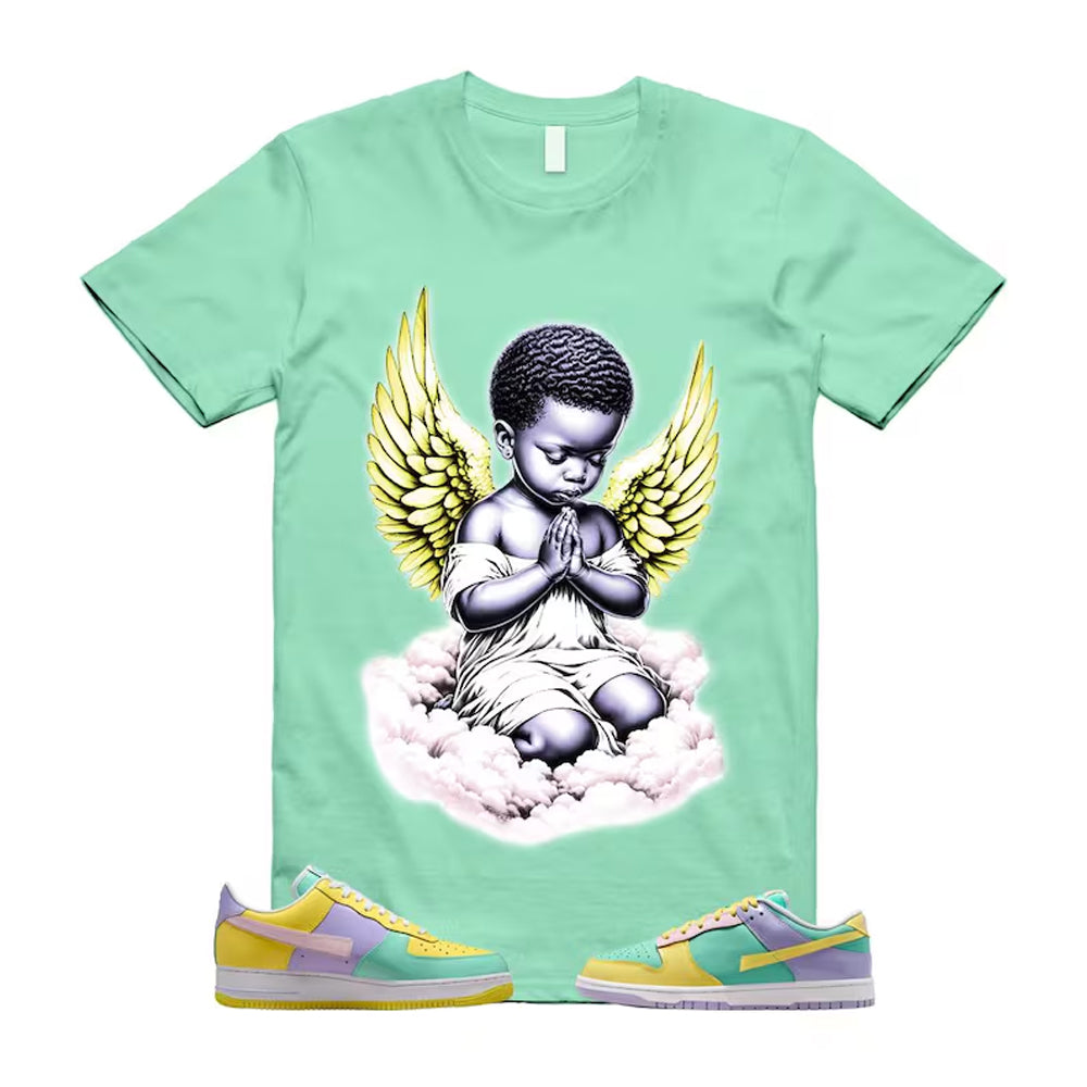 Dunk Easter Air Force 1 Emerald Rise Yellow Pulse Hydrangeas White Pink Foam 2026 Shirt To Match Angel T-Shirt, Match Sneaker Tee