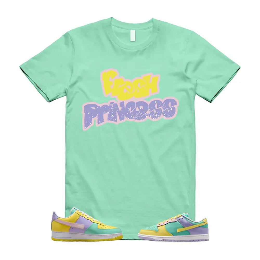 Dunk Easter Air Force 1 Emerald Rise Yellow Pulse Hydrangeas White Pink Foam 2026 Shirt To Match Fresh Princess T-Shirt, Match Sneaker Tee
