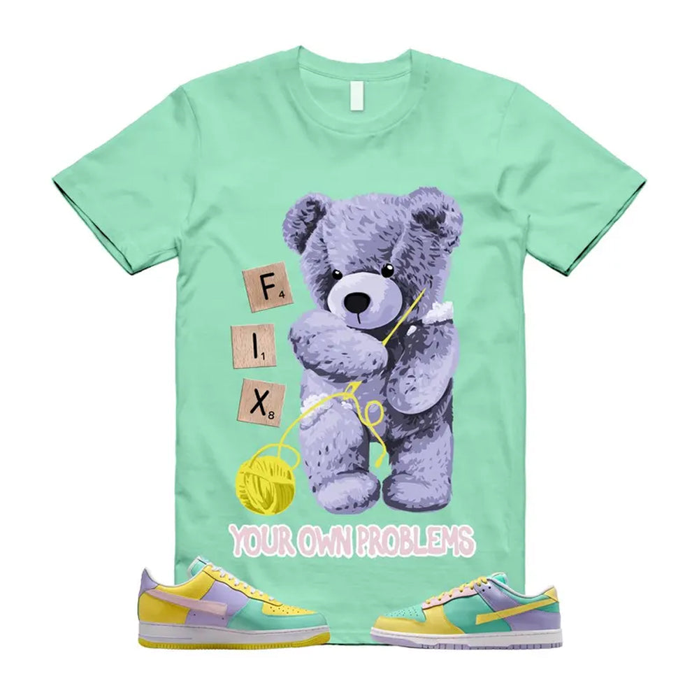 Dunk Easter Air Force 1 Emerald Rise Yellow Pulse Hydrangeas White Pink Foam 2026 Shirt To Match Fix T-Shirt, Match Sneaker Tee