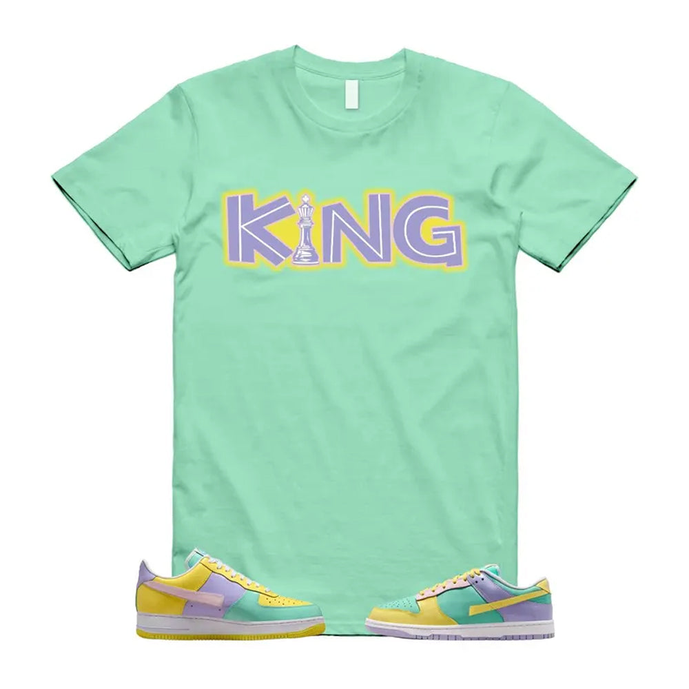 Dunk Easter Air Force 1 Emerald Rise Yellow Pulse Hydrangeas White Pink Foam 2026 Shirt To Match King T-Shirt, Match Sneaker Tee