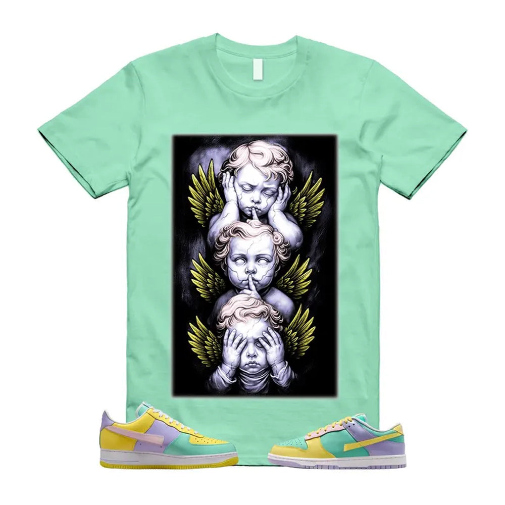 Dunk Easter Air Force 1 Emerald Rise Yellow Pulse Hydrangeas White Pink Foam 2026 Shirt To Match No Evil T-Shirt, Match Sneaker Tee