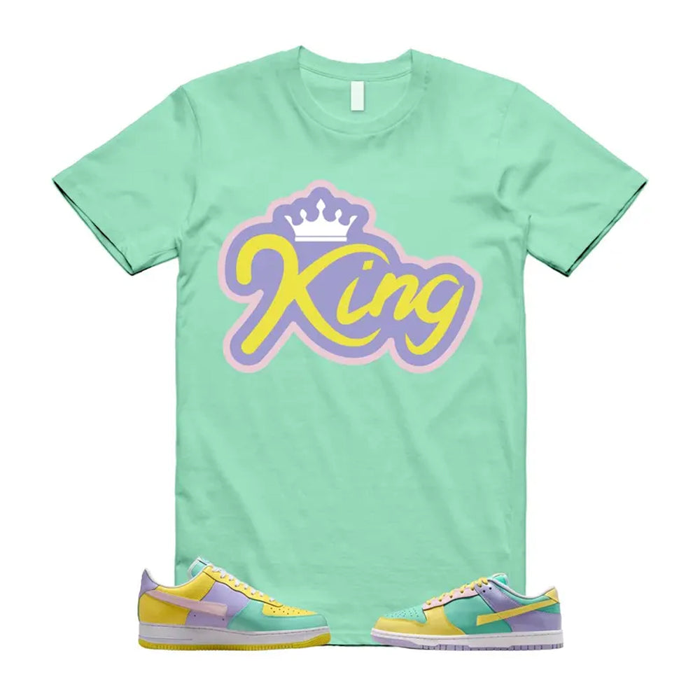 Dunk Easter Air Force 1 Emerald Rise Yellow Pulse Hydrangeas White Pink Foam 2026 Shirt To Match King T-Shirt, Match Sneaker Tee