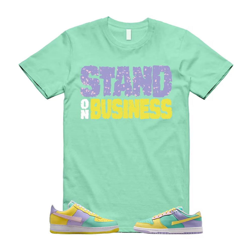 Dunk Easter Air Force 1 Emerald Rise Yellow Pulse Hydrangeas White Pink Foam 2026 Shirt To Match Stand On Business T-Shirt, Match Sneaker Tee