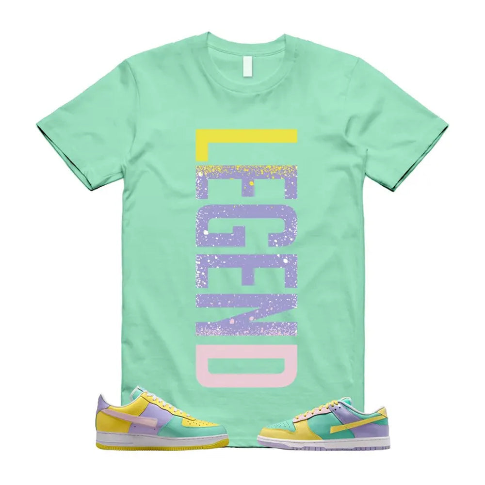 Dunk Easter Air Force 1 Emerald Rise Yellow Pulse Hydrangeas White Pink Foam 2026 Shirt To Match Legend T-Shirt, Match Sneaker Tee