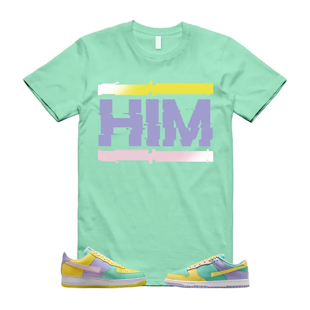 Dunk Easter Air Force 1 Emerald Rise Yellow Pulse Hydrangeas White Pink Foam 2026 Shirt To Match Him T-Shirt, Match Sneaker Tee