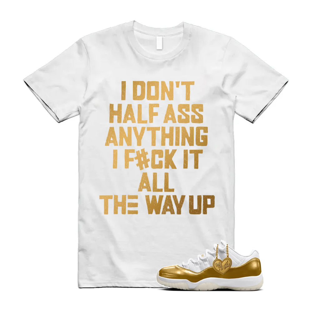 11 Low Mother's Day Gold White 2026 Shirt To Match Half T-Shirt, Match Sneaker Tee