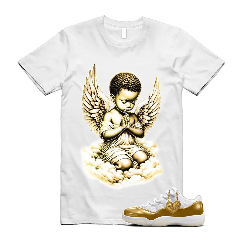 11 Low Mother's Day Gold White 2026 Shirt To Match Angel T-Shirt, Match Sneaker Tee