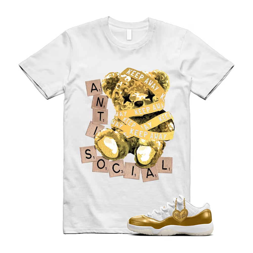 11 Low Mother's Day Gold White 2026 Shirt To Match Anti Social T-Shirt, Match Sneaker Tee