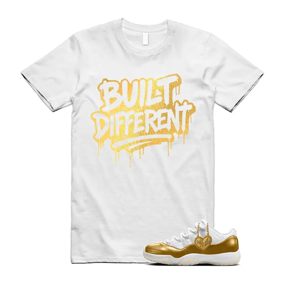 11 Low Mother's Day Gold White 2026 Shirt To Match Built Different T-Shirt, Match Sneaker Tee