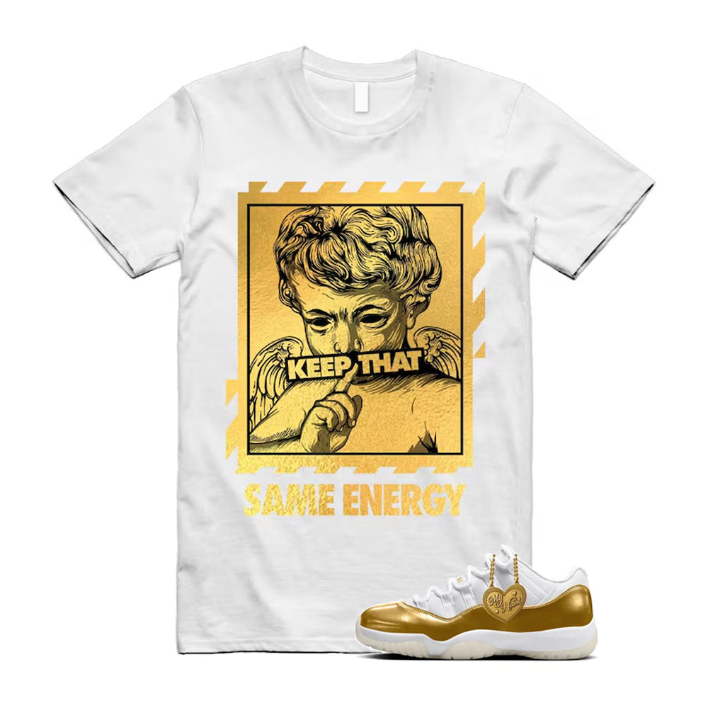 11 Low Mother's Day Gold White 2026 Shirt To Match Energy T-Shirt, Match Sneaker Tee