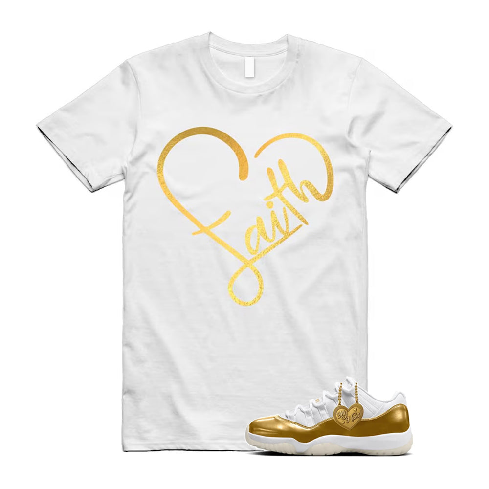 11 Low Mother's Day Gold White 2026 Shirt To Match Faith T-Shirt, Match Sneaker Tee