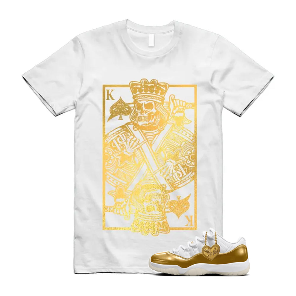 11 Low Mother's Day Gold White 2026 Shirt To Match King Card T-Shirt, Match Sneaker Tee