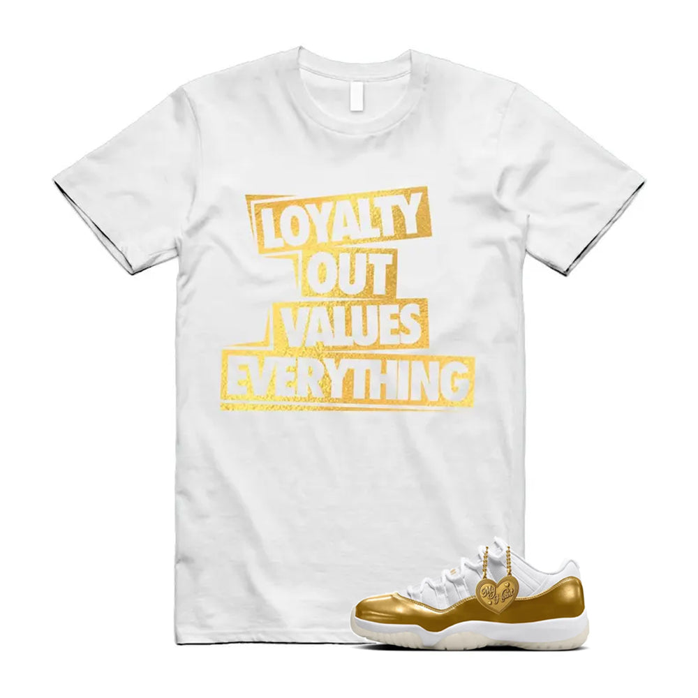 11 Low Mother's Day Gold White 2026 Shirt To Match Love T-Shirt, Match Sneaker Tee