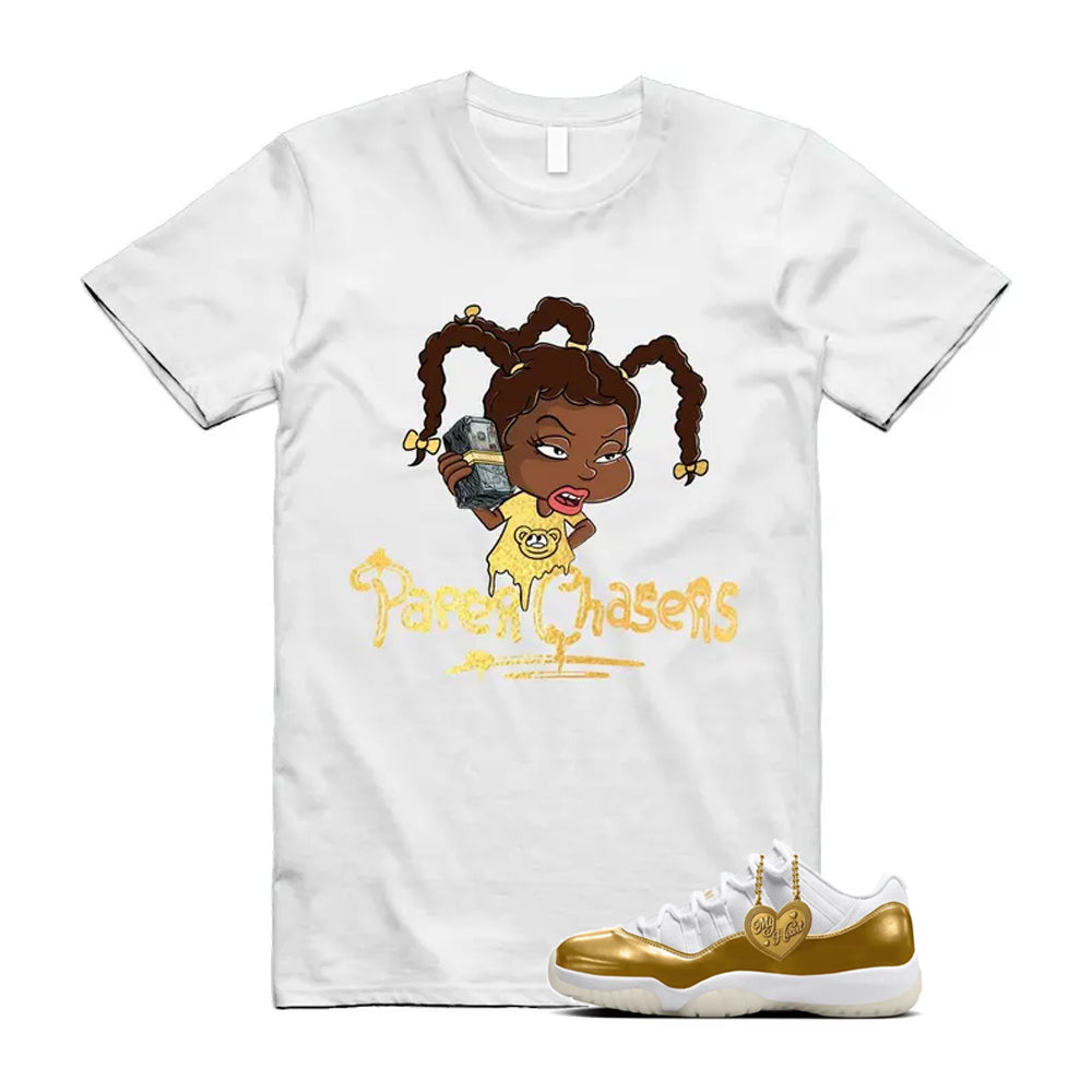 11 Low Mother's Day Gold White 2026 Shirt To Match Paper Chasers T-Shirt, Match Sneaker Tee