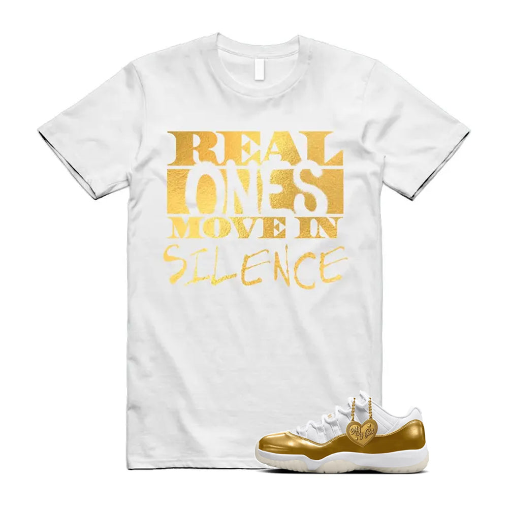 11 Low Mother's Day Gold White 2026 Shirt To Match Real T-Shirt, Match Sneaker Tee