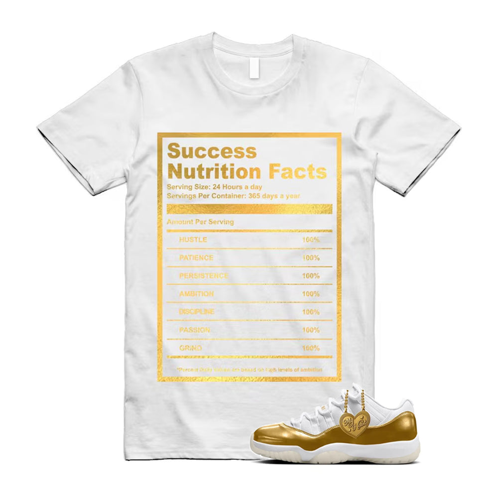 11 Low Mother's Day Gold White 2026 Shirt To Match Succes T-Shirt, Match Sneaker Tee