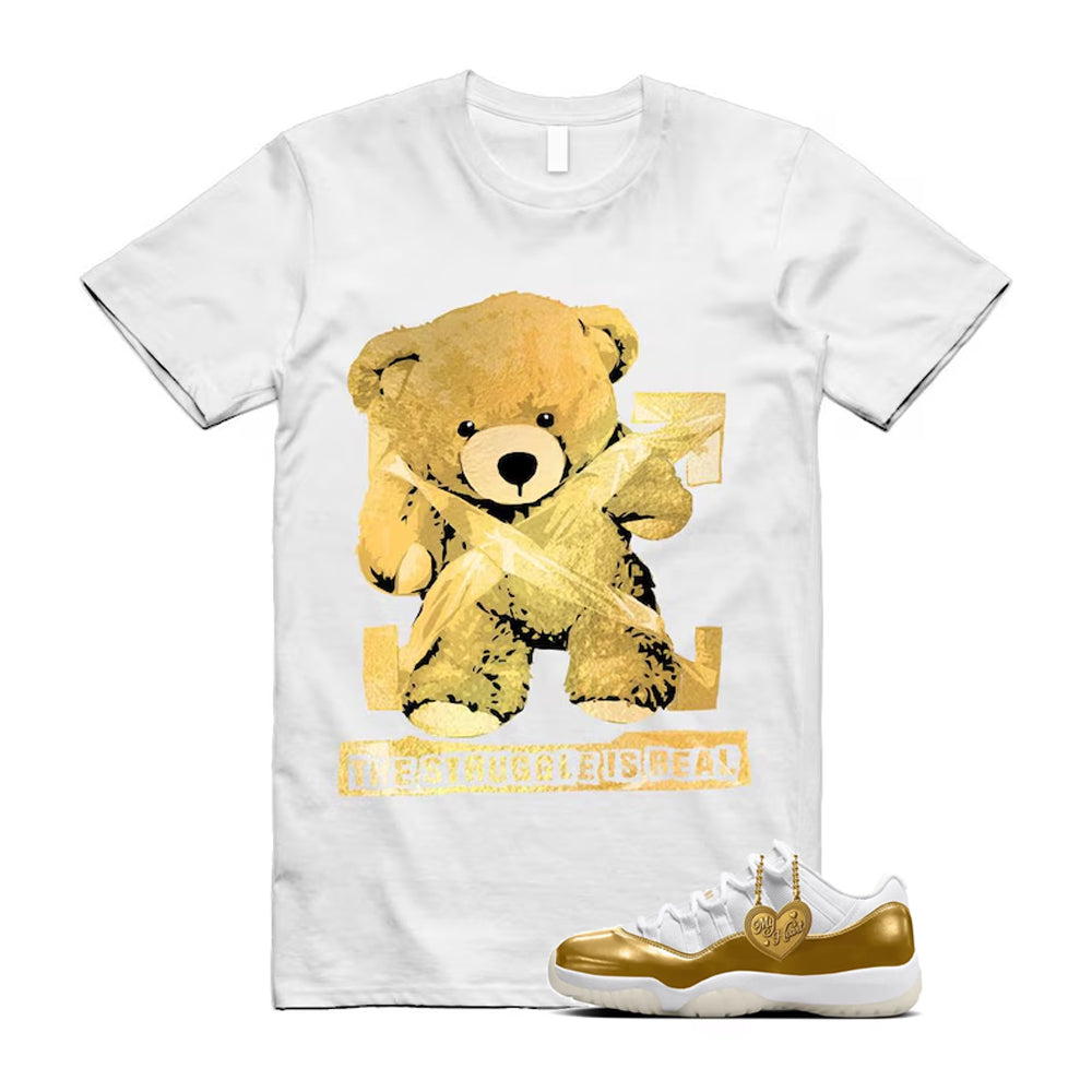 11 Low Mother's Day Gold White 2026 Shirt To Match Struggle T-Shirt, Match Sneaker Tee
