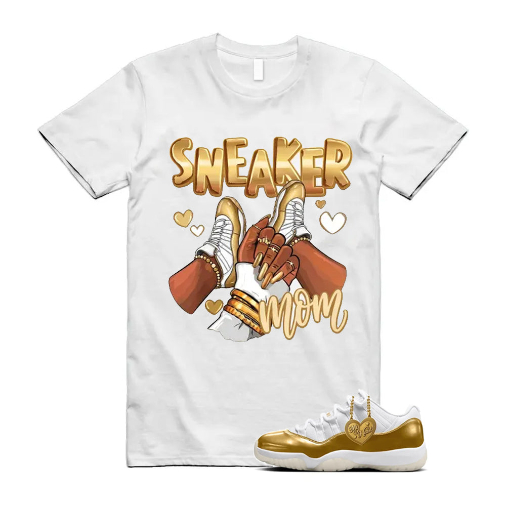 11 Low Mother's Day Gold White 2026 Shirt To Match Sneaker Mom T-Shirt, Match Sneaker Tee