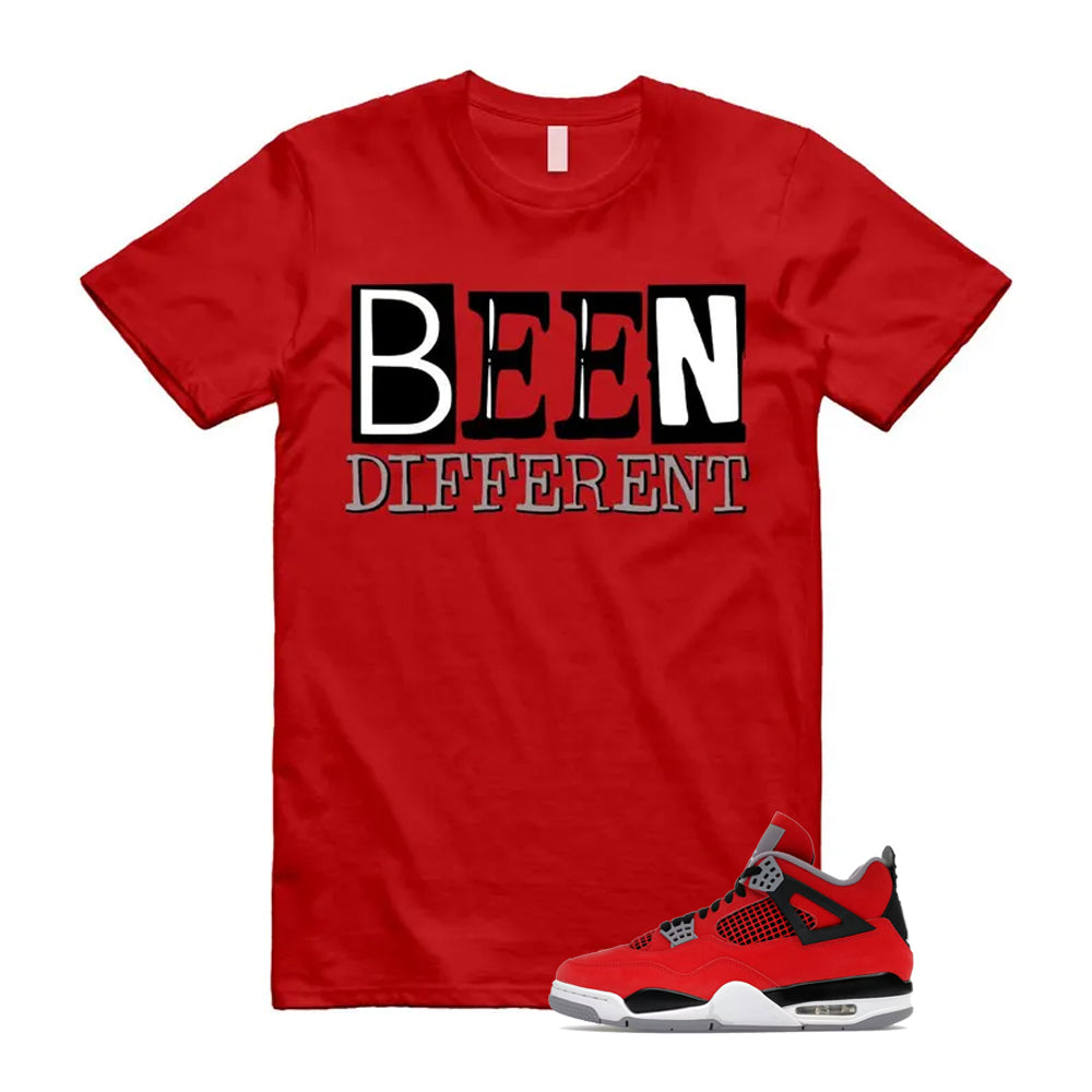 4 Toro Bravo Fire Red White Black Cement Grey 2026 Shirt To Match Been Different T-Shirt, Match Sneaker Tee