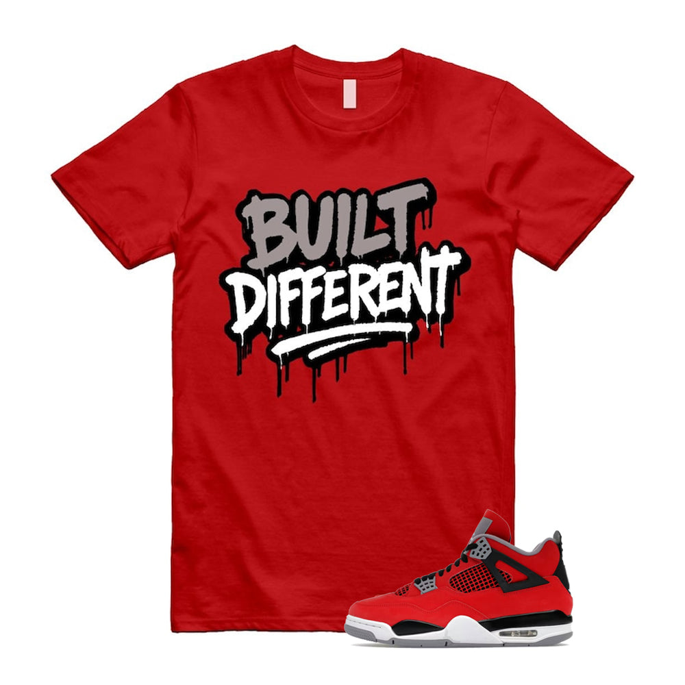 4 Toro Bravo Fire Red White Black Cement Grey 2026 Shirt To Match Built Different T-Shirt, Match Sneaker Tee