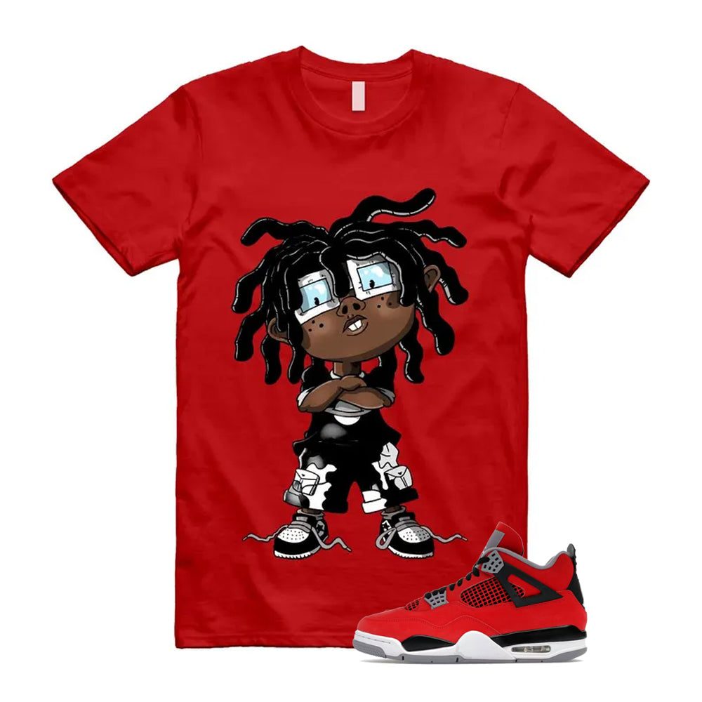 4 Toro Bravo Fire Red White Black Cement Grey 2026 Shirt To Match Chongo T-Shirt, Match Sneaker Tee
