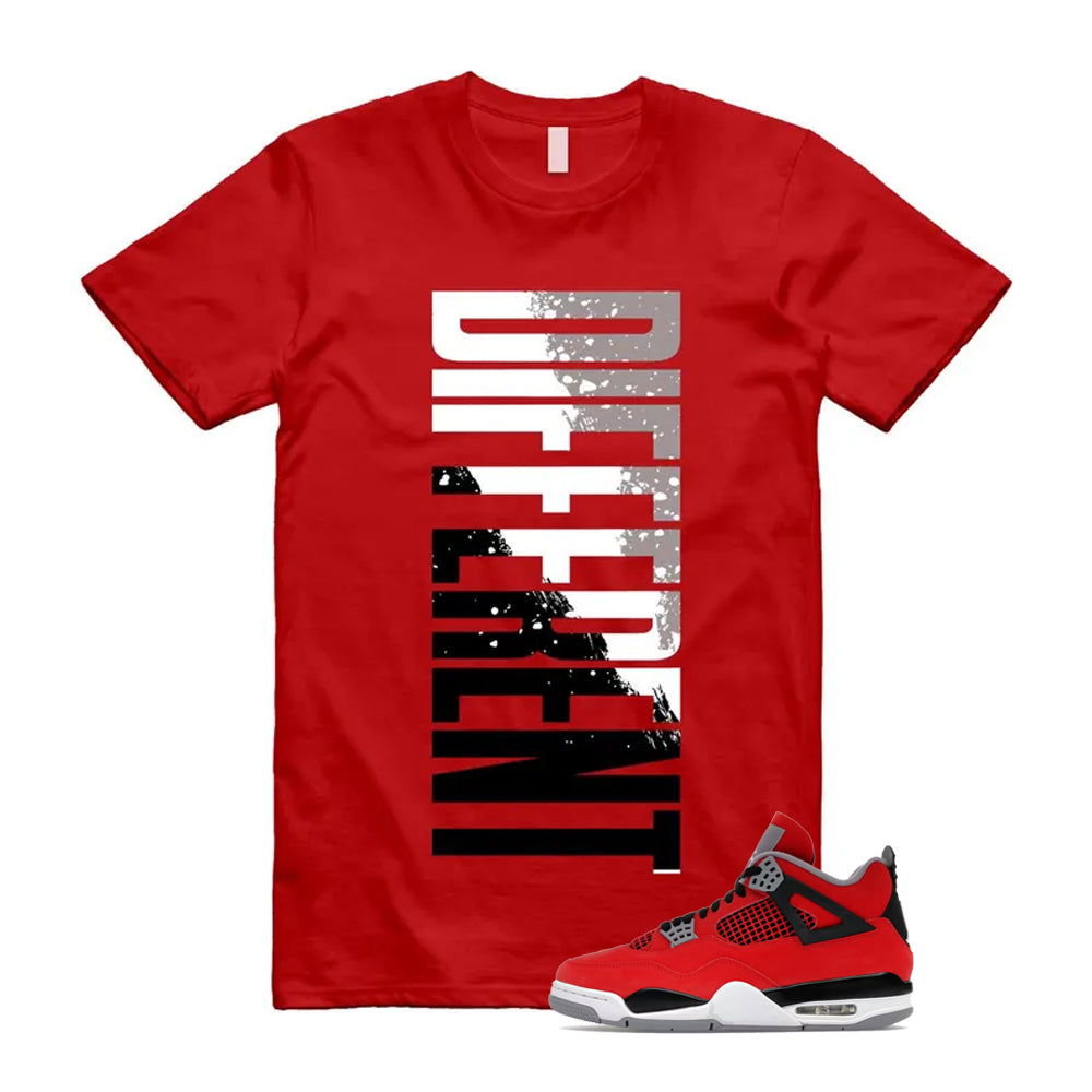 4 Toro Bravo Fire Red White Black Cement Grey 2026 Shirt To Match Different T-Shirt, Match Sneaker Tee