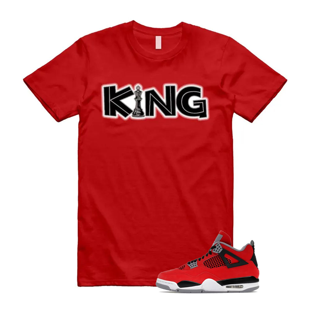 4 Toro Bravo Fire Red White Black Cement Grey 2026 Shirt To Match King T-Shirt, Match Sneaker Tee
