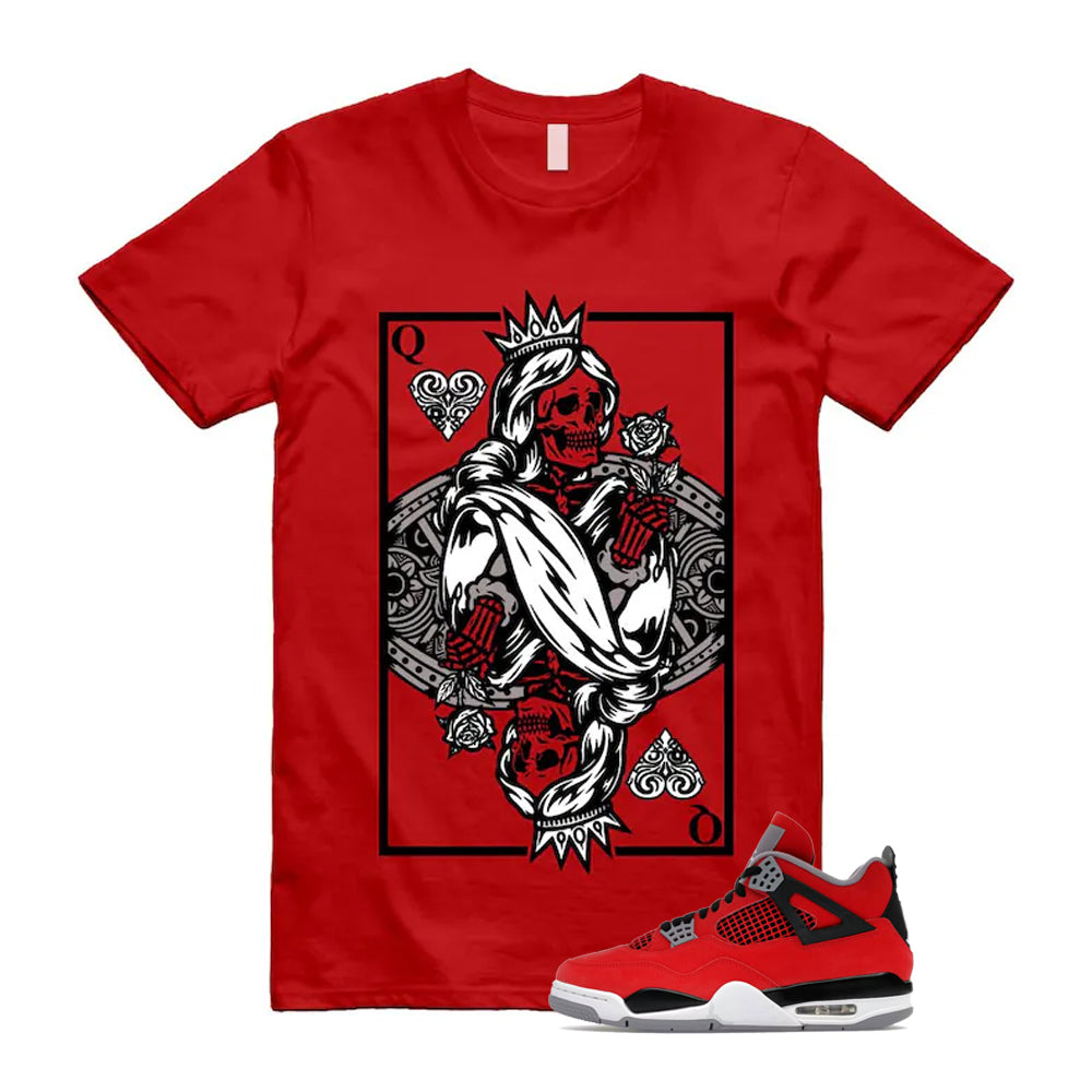 4 Toro Bravo Fire Red White Black Cement Grey 2026 Shirt To Match Queen Card T-Shirt, Match Sneaker Tee