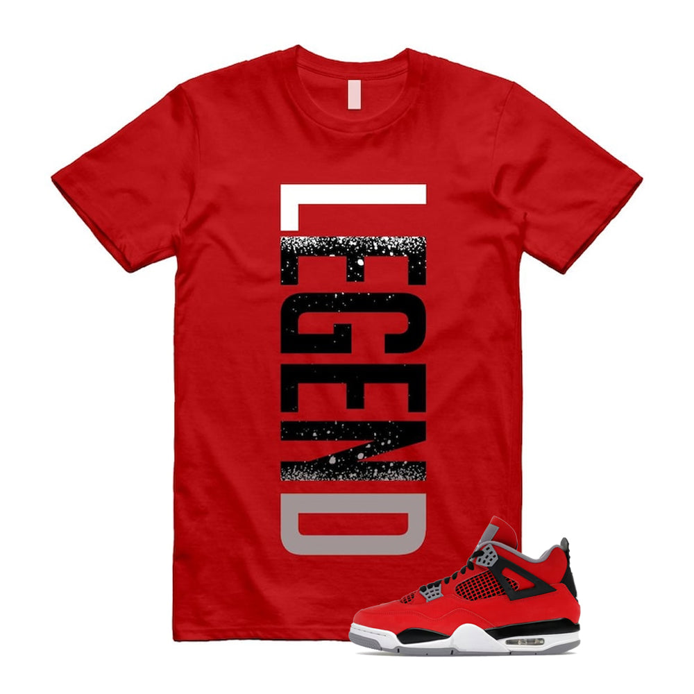 4 Toro Bravo Fire Red White Black Cement Grey 2026 Shirt To Match Legend T-Shirt, Match Sneaker Tee