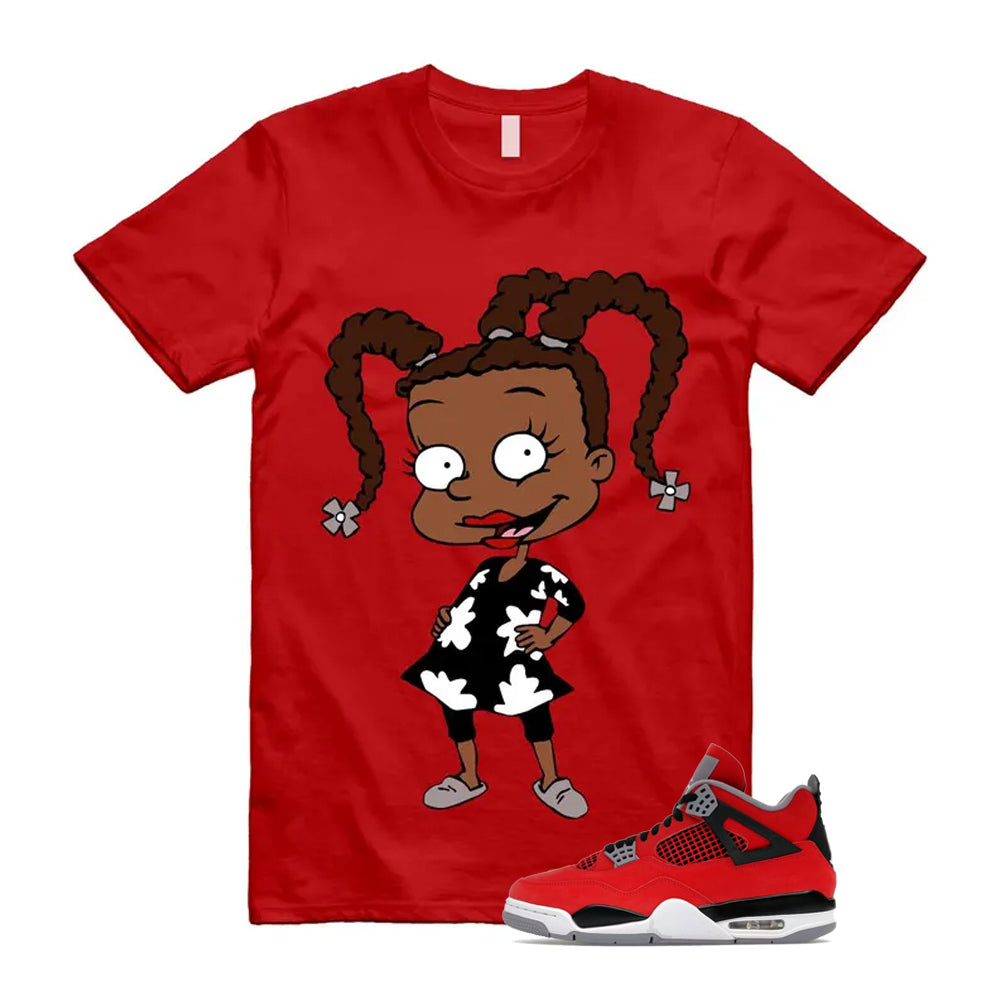 4 Toro Bravo Fire Red White Black Cement Grey 2026 Shirt To Match Susie T-Shirt, Match Sneaker Tee