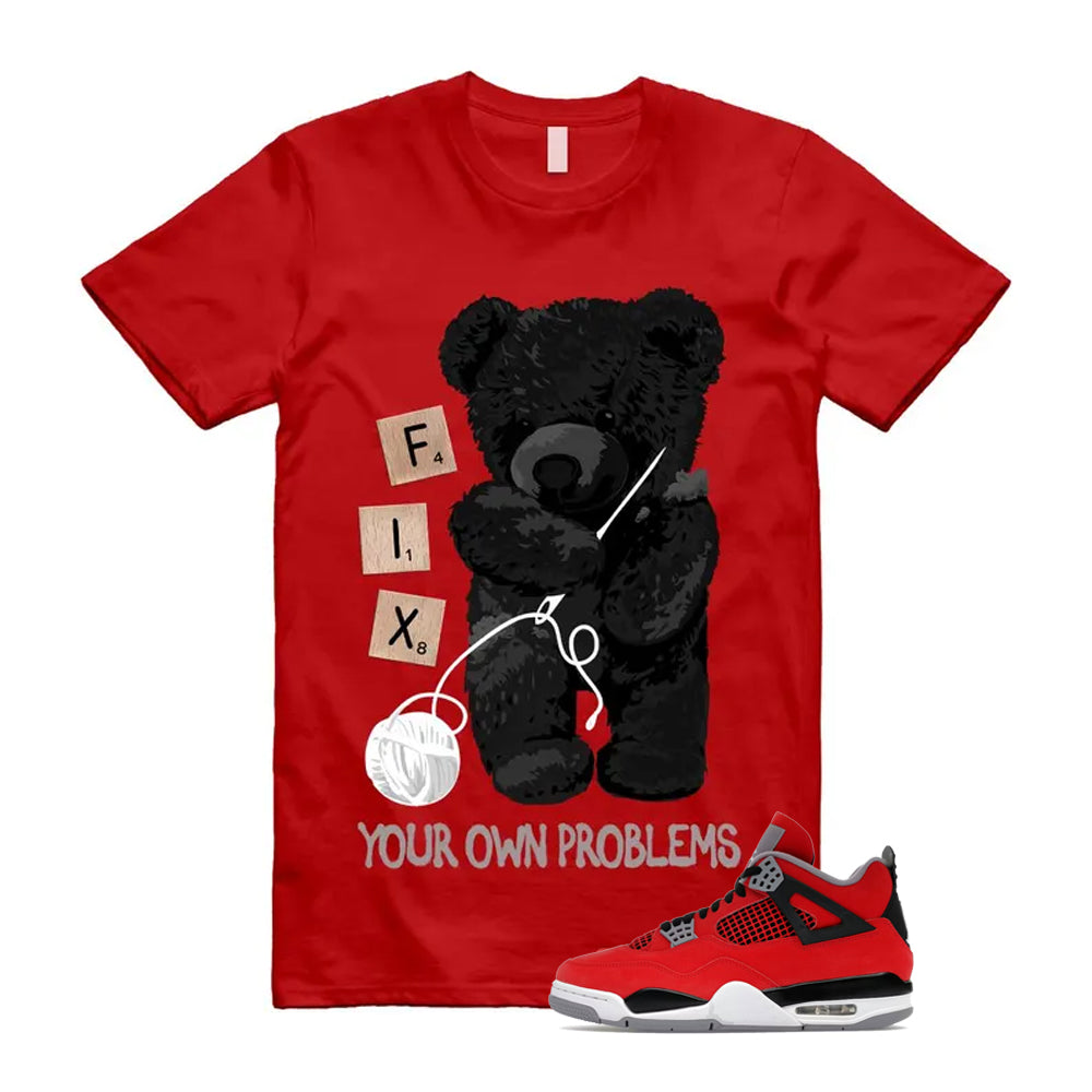 4 Toro Bravo Fire Red White Black Cement Grey 2026 Shirt To Match Make Fix T-Shirt, Match Sneaker Tee