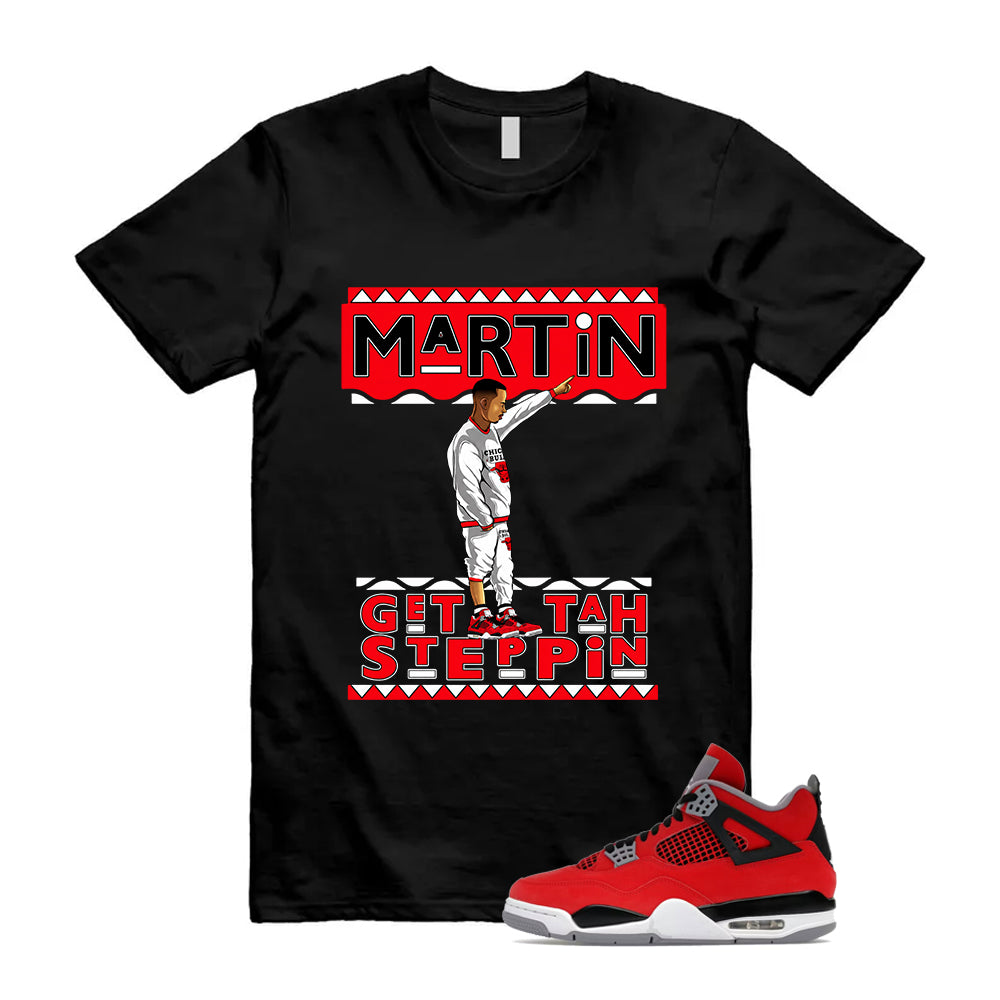 4 Toro Bravo Fire Red White Black Cement Grey 2026 Shirt To Match Martin T-Shirt, Match Sneaker Tee