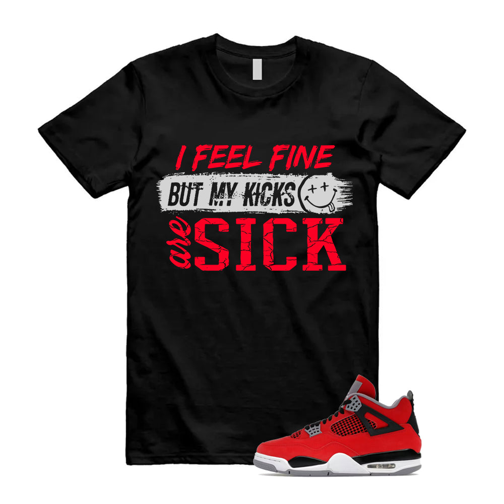 4 Toro Bravo Fire Red White Black Cement Grey 2026 Shirt To Match Sick Kicks T-Shirt, Match Sneaker Tee