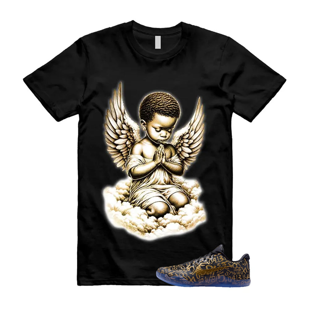 11 Protro Black And Metallic Gold 2026 Shirt To Match Angel T-Shirt, Match Sneaker Tee